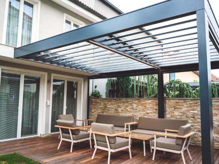 pergola in alluminio santa maria di sala